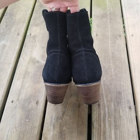 Steve Madden Black Suede Leather Windey Boots 9.5 - Picture 6 of 11